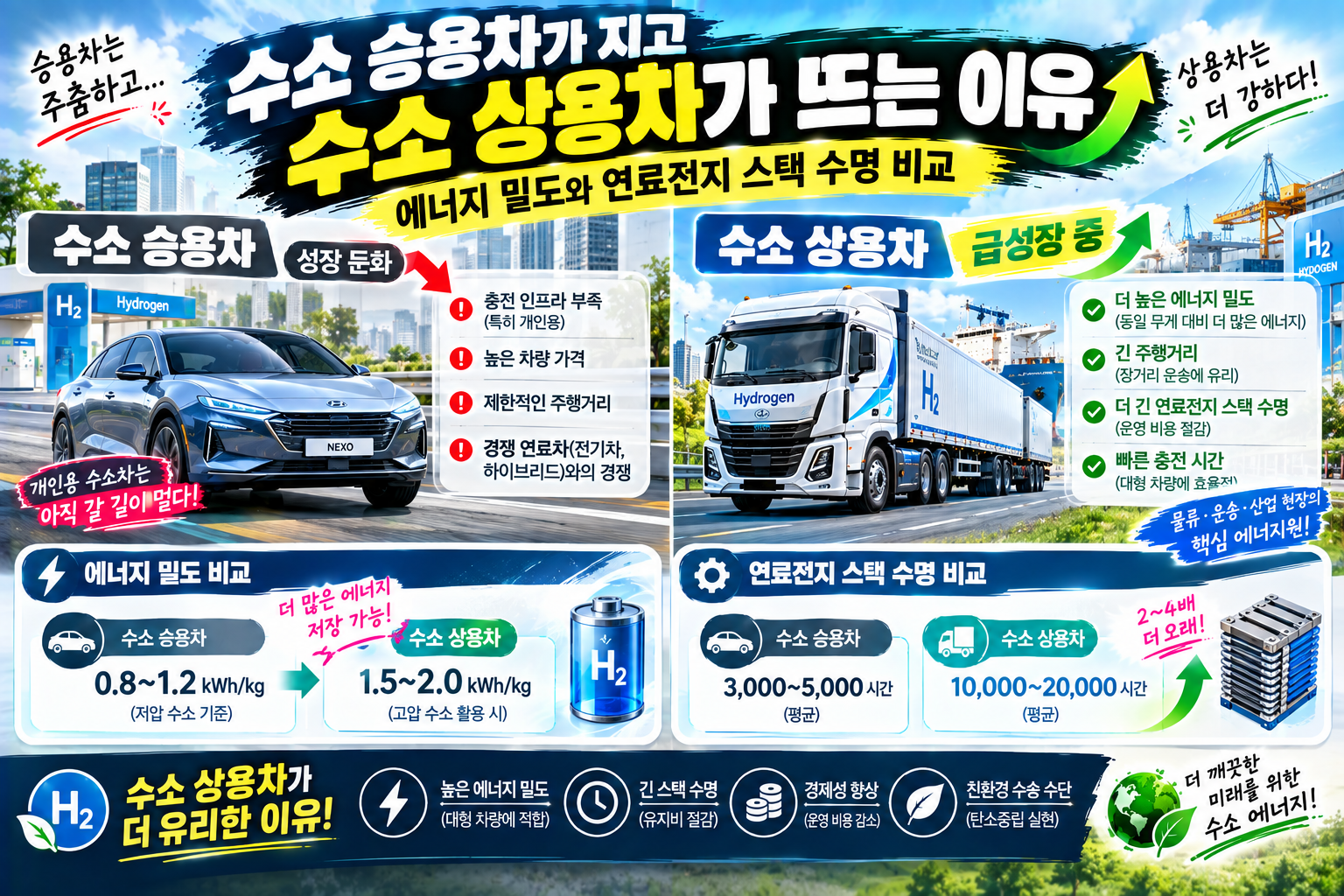 수소 상용차 수소 트럭 연료전지 스택